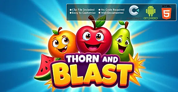 Thorn and Blast Game - Casual Game - HTML5 & Android Game | Construct 3 Game Engine