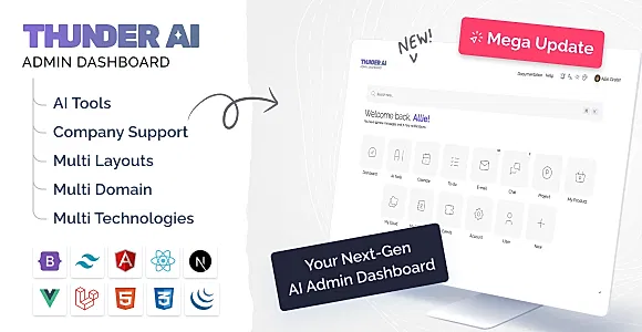 Thunder AI - AI Kit Admin Dashboard Template