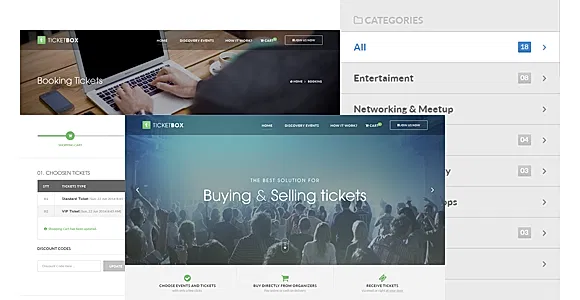 TicketBox - Event Tickets Management PSD