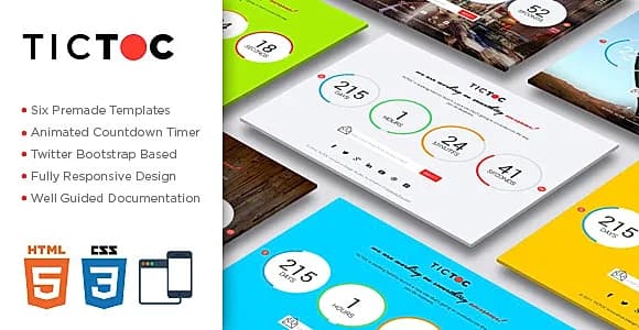 TICTOC - Coming Soon Countdown Template