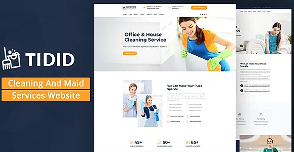Tidid – Cleaning and Maid Services Responsive Website