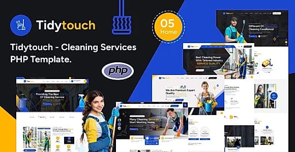 Tidytouch – Cleaning Services PHP Template