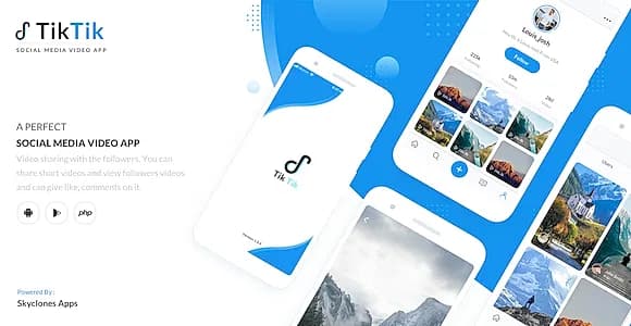 TikTik Social Media Application for the Videos