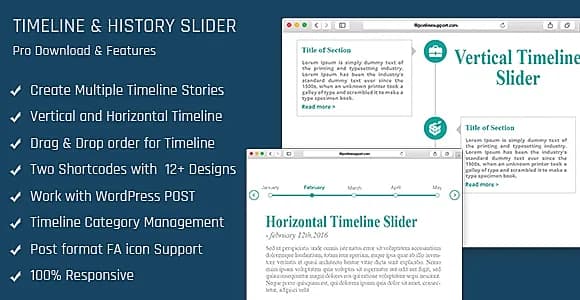Timeline and History Slider Pro WordPress Plugin