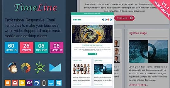 TimeLine - Facebook Style Responsive Email