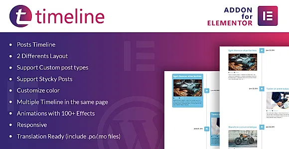 Timeline for Elementor WordPress Plugin