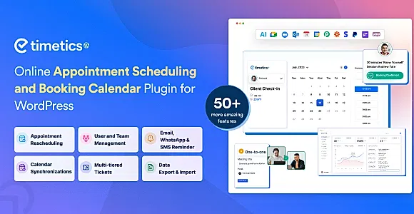 Timetics Pro WordPress Plugin