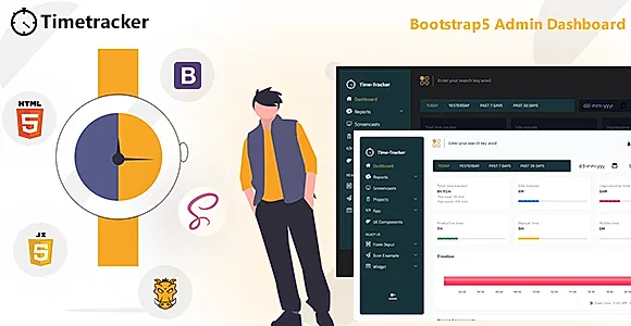 Timetracker - Time Tracking Management Bootstrap5 Admin Template