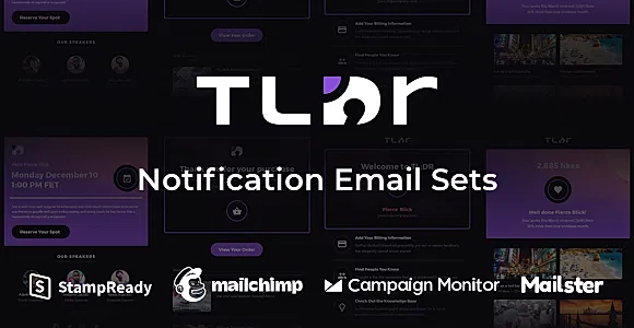 TLDR - Notification Email Sets + Animated Icons