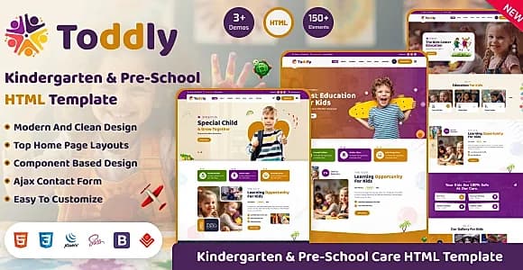 Toddly - Children School & Kindergarten HTML Template