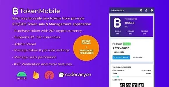 TokenMobile | Token Pre-sale & Wallet Application | ICO/STO/IDO