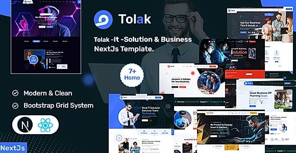 Tolak - IT Solution & Business React Next Template