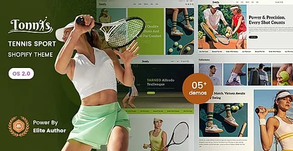 Tonnis - Tennis Sport Store Shopify 2.0 Theme