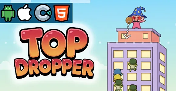 Top Dropper HTML5 Construct 3 Game