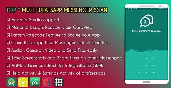 TOP Multi Whatsapp Messenger Scan - AdMob & GDPR
