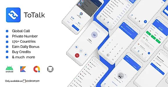 ToTalk - World wide free calling android app with web panel