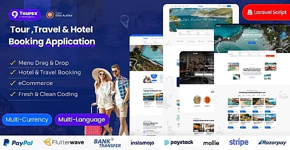 Tourex – Travel Agency & Hotel Booking Solution