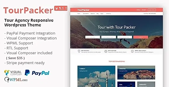 Tourpacker WordPress Theme