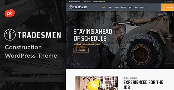 Tradesmen Progression WordPress Theme