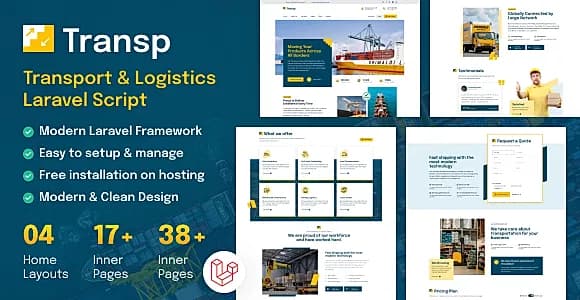 TransP - Transport Courier & Logistics Business Website