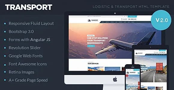 Transport - Logistic, Transportation & Warehouse HTML5 Template