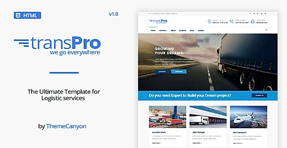 TransPro - Transport & Trucking Logistics HTML 5 Template