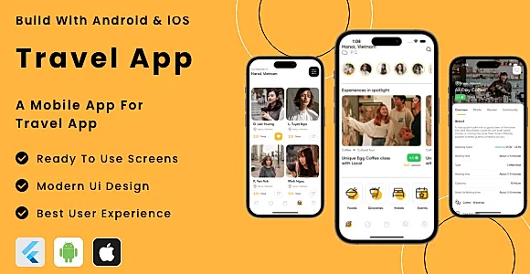 Travel app - Flutter Mobile App Template