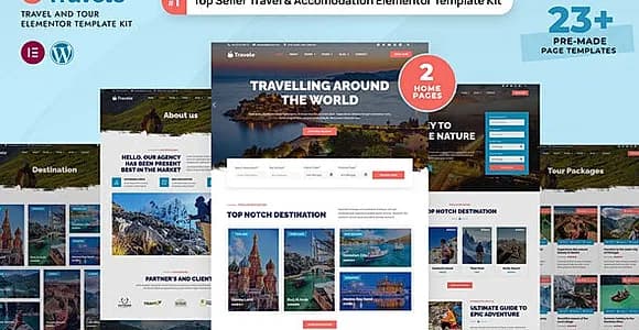 Travele – Travel & Tour Agency Elementor Template Kit