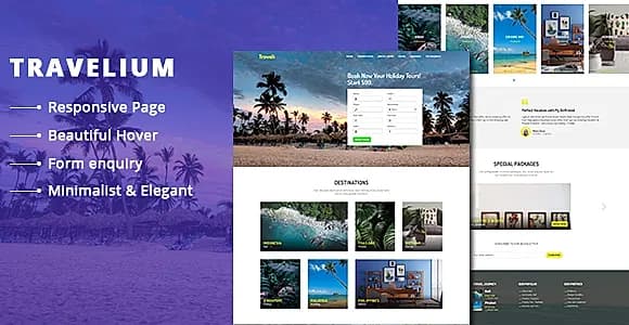 Travelium - Trip Asia Landing Page