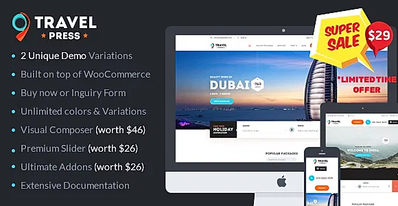TravelPress WordPress Theme