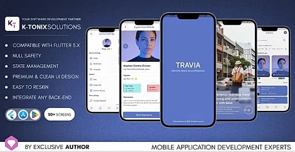 Travia | Travel & Social Experiences App | Flutter UI Kit