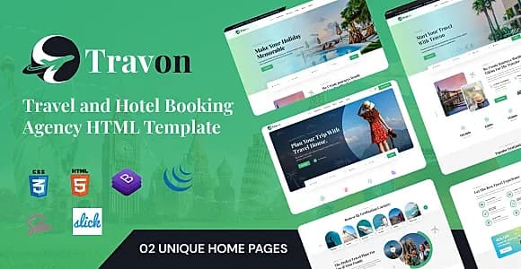 Travon - Travel and Tour Affiliate HTML Template