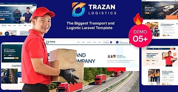 Trazan - Transportation & Logistics Business Laravel Template