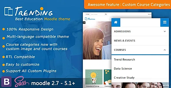 Trending - High Quality Responsive Moodle Theme