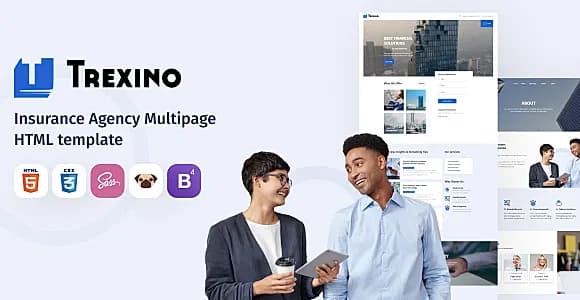 Trexino - Insurance Agency HTML5 Website Template
