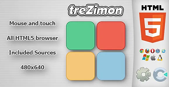 treZimon - HTML5 Memory Game