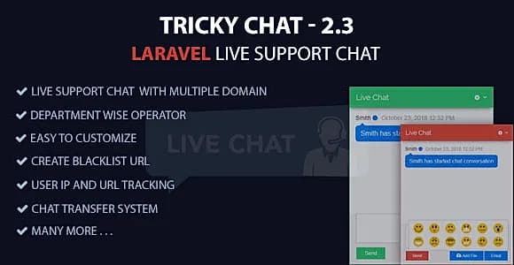 Tricky Chat - Laravel Live Support Chat
