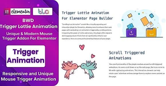Trigger Lottie Animation WordPress Plugin