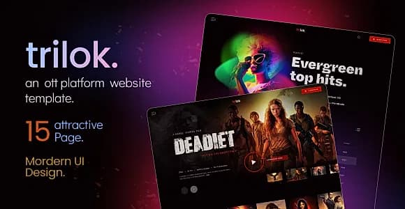 Trilok | OTT Platform Figma Template