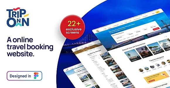 Tripon | Travel & Tour Website Figma Design Template
