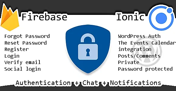 Trusty | Ionic + Firebase Full Auth, Chat & Notifications + WordPress