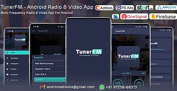 TunerFM - Android Radio & Live TV App (Multi Frequency)