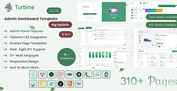Turbine - Admin Dashboard Template