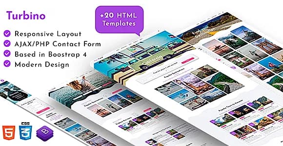 Turbino  - Tour & Travel Listing HTML Template