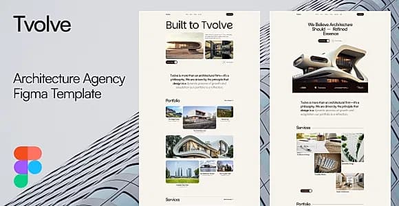 Tvolve- Architecture Agency Figma Template
