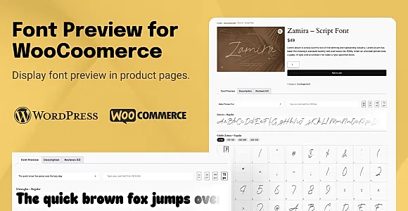 TW Font Preview for WooCommerce WordPress Plugin