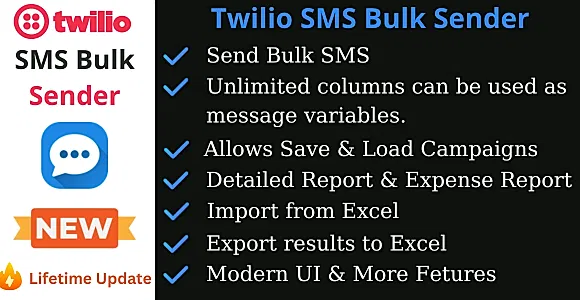 Twilio SMS Bulk Sender