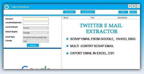 Twitter Email Extractor and scraper