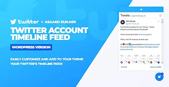 Twitter Timeline Feed WordPress Plugin