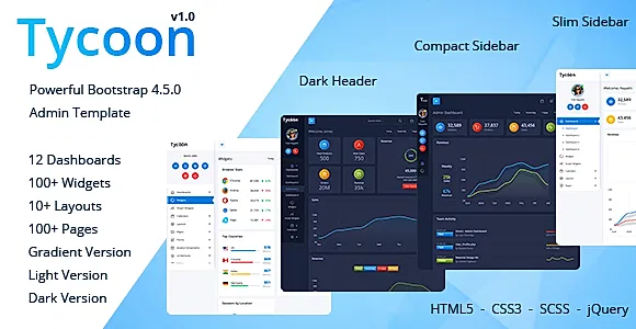 Tycoon - Bootstrap 4 Admin Template